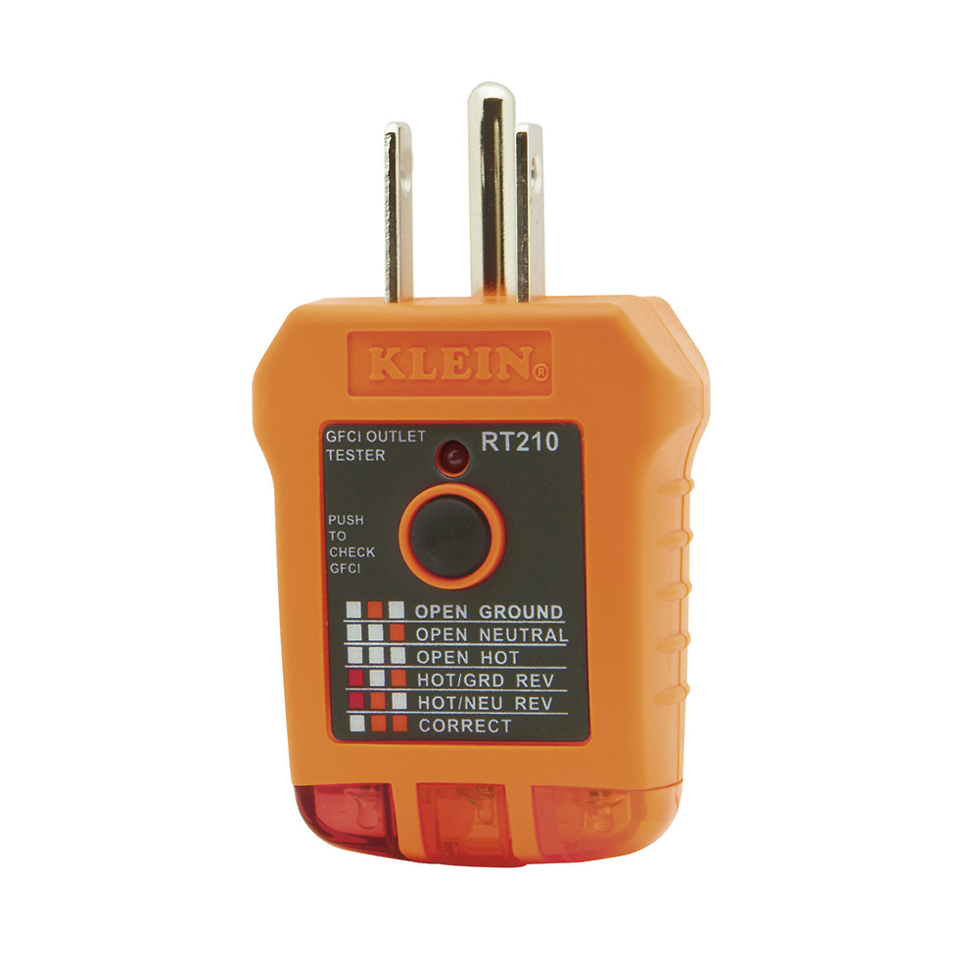 Klein Tools, GFCI Outlet Tester, Model# RT210